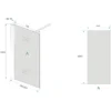 Wiesbaden Comfort Inloopdouche - 800x2000x10cm - Profiel - NANO - 1 wand - Rookglas/Chroom