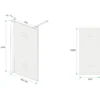 Wiesbaden Comfort Inloopdouche - 900x2000x10cm - Profiel - NANO - 1 wand - Melkglas/Chroom