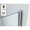 Wiesbaden Graffic Inloopdouche - 900x2000x10mm - NANO - Safety Glass Folie - Helder Glas/Chroom