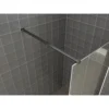 Wiesbaden Graffic Inloopdouche - 900x2000x10mm - NANO - Safety Glass Folie - Helder Glas/Mat Zwart