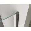 Wiesbaden Graffic Inloopdouche - 900x2000x10mm - NANO - Safety Glass Folie - Helder Glas/Mat Zwart