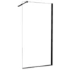Wiesbaden Graffic Inloopdouche - 900x2000x10mm - NANO - Safety Glass Folie - Helder Glas/Mat Zwart