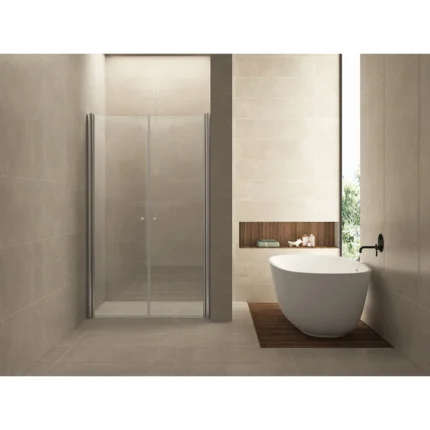 Wiesbaden Lagos Pendeldeur in Nis - 1200x2000x6mm - Profiel - NANO - Helder Glas/Chroom