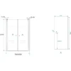 Wiesbaden Lagos Pendeldeur in Nis - 800x2000x6mm - Profiel - NANO - Helder Glas/Chroom