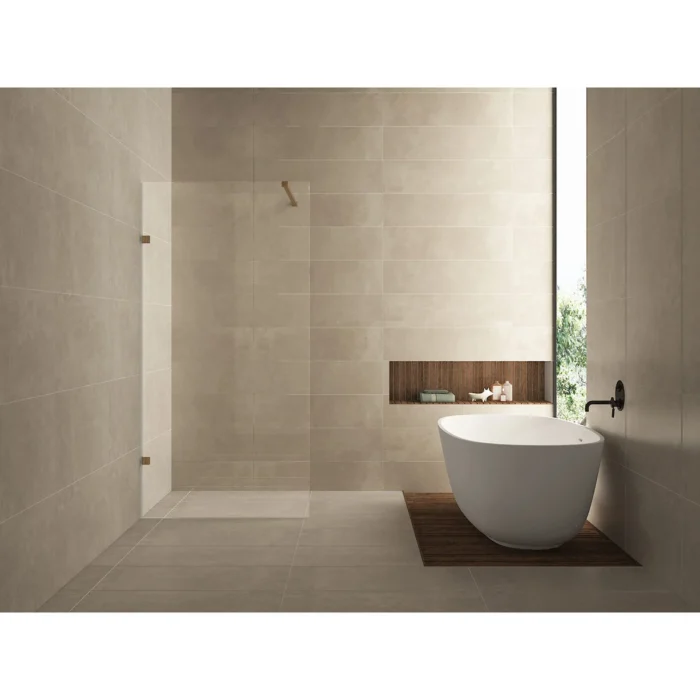 Wiesbaden Less Inloopdouche - 900x2000x8mm - Profielloos - NANO - Helder Glas/Geborsteld Brons Koper
