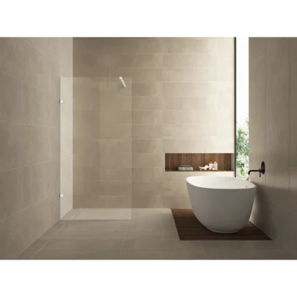 Wiesbaden Less Inloopdouche - 900x2000x8mm - Profielloos - NANO - Helder Glas/Mat Wit