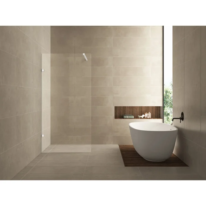 Wiesbaden Less Inloopdouche - 900x2000x8mm - Profielloos - NANO - Helder Glas/Mat Wit
