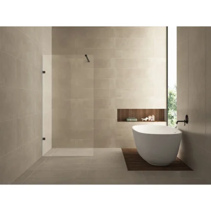 Wiesbaden Less Inloopdouche - 900x2000x8mm - Profielloos - NANO - Helder Glas/Mat Zwart