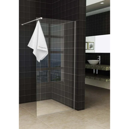 Wiesbaden Sita Inloopdouche met Handdoekhouder - 900x2000x8mm - Profiel - NANO - Helder Glas/Chroom