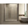 Wiesbaden Slide Nis Schuifdeur Dubbel - 1800x2000x8mm - Profiel - NANO - Helder Glas/Chroom