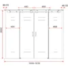 Wiesbaden Slide Nis Schuifdeur Dubbel - 1800x2000x8mm - Profiel - NANO - Helder Glas/Chroom