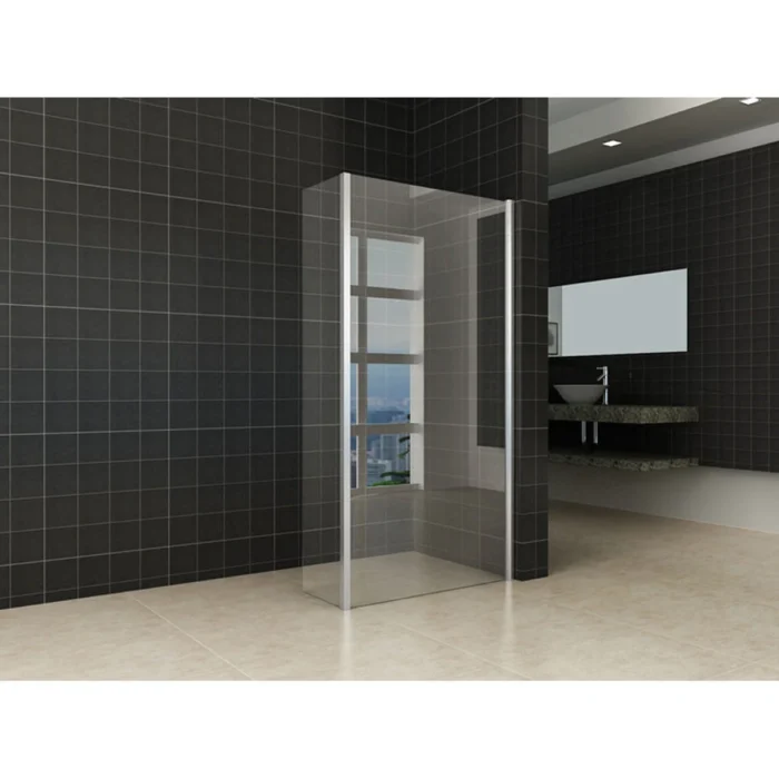Xellanz Eco Combi Inloopdouche + Zijwand - 900x300x8mm - Profiel - NANO - Helder Glas/Chroom