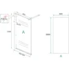 Xellanz Eco Inloopdouche - 900x2000x8mm - Profiel - NANO - Helder Glas/Chroom