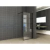 Wiesbaden Horizon Inloopdouche met Raster - 900x2000x8mm - Profiel - NANO - Helder Glas/Mat Zwart