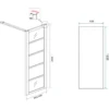 Wiesbaden Horizon Inloopdouche met Raster - 900x2000x8mm - Profiel - NANO - Helder Glas/Mat Zwart