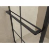 Wiesbaden Maaz Inloopdouche met Raster en Handdoekhouder - 900x2000x10mm - Profiel - Helder Glas/Mat Zwart