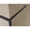 Wiesbaden Maaz Inloopdouche met Raster en Handdoekhouder - 900x2000x10mm - Profiel - Helder Glas/Mat Zwart