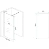 Wiesbaden Slim Glasplaat Inloopdouche - 900x2000x8mm - NANO - Helder Glas