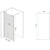 Wiesbaden Slim Glasplaat Inloopdouche - 900x2000x8mm - NANO - Rookglas