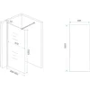 Wiesbaden Slim Glasplaat Inloopdouche - 900x2000x8mm - NANO - Vintage Brons Glas