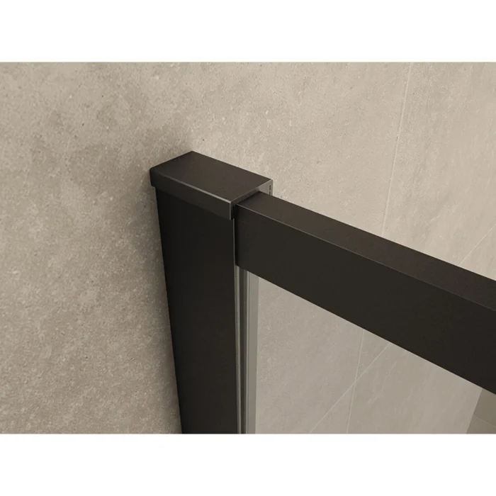 Wiesbaden Square Inloopdouche - 900x2000x10mm - Profiel - NANO - Helder Glas/Mat Zwart