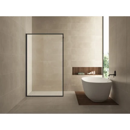 Wiesbaden Square Inloopdouche - 900x2000x10mm - Profiel - NANO - Helder Glas/Mat Zwart