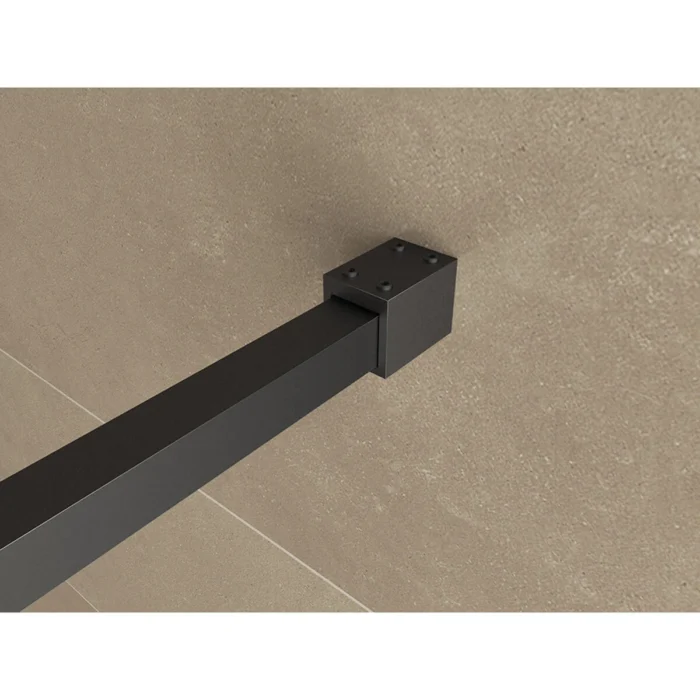 Wiesbaden Square Inloopdouche - 900x2000x10mm - Profiel - NANO - Helder Glas/Mat Zwart