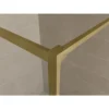 Wiesbaden Square Inloopdouche - 900x2000x8mm - Profiel - NANO - Helder Glas/Geborsteld Messing
