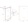Wiesbaden Square Inloopdouche - 900x2000x8mm - Profiel - NANO - Helder Glas/Geborsteld Messing