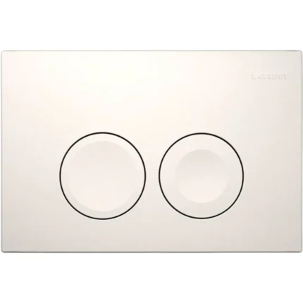 Geberit Delta 25 Bedieningspaneel - 2-Toets Spoeling - Ronde Knoppen - Wit