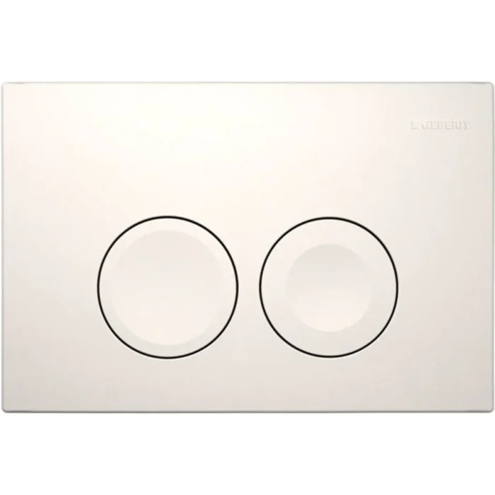 Geberit Delta 25 Bedieningspaneel - 2-Toets Spoeling - Ronde Knoppen - Wit