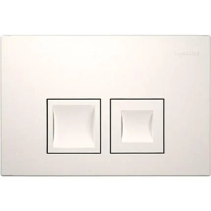 Geberit Delta 35 Bedieningspaneel - 2-Toets Spoeling - Vierkante Knoppen - Wit