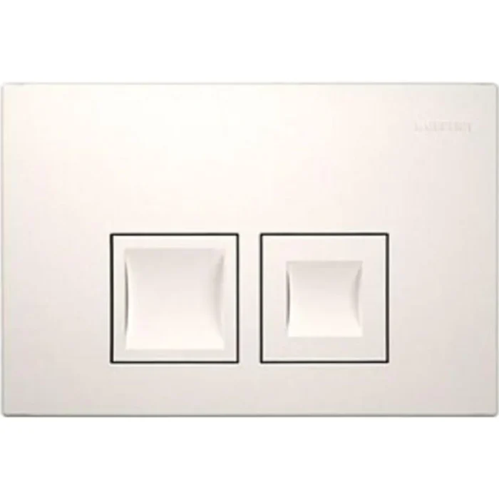 Geberit Delta 35 Bedieningspaneel - 2-Toets Spoeling - Vierkante Knoppen - Wit