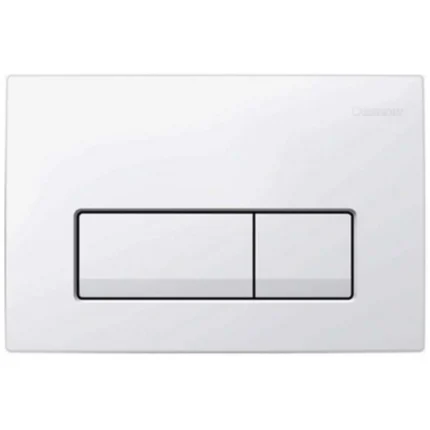 Geberit Delta 50 Bedieningspaneel - 2-Toets Spoeling - Rechthoek- en Vierkante Knop - Wit