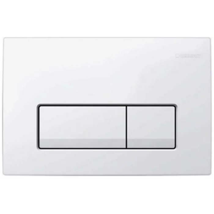 Geberit Delta 50 Bedieningspaneel - 2-Toets Spoeling - Rechthoek- en Vierkante Knop - Wit