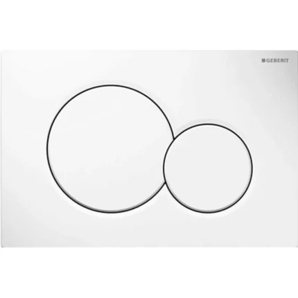 Geberit Sigma-01 Bedieningspaneel - 2-Toets Spoeling - Ronde Knoppen - Wit
