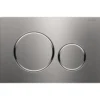 Geberit Sigma 20 Bedieningspaneel - 2-Toets Spoeling - Ronde Knoppen - Geborsteld Staal