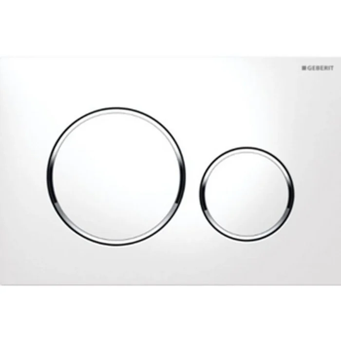 Geberit Sigma 20 Bedieningspaneel - 2-Toets Spoeling - Ronde Knoppen - Glans Wit