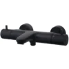 Wiesbaden Caral Thermostatische Badmengkraan - Hartafstand 15cm - Opbouw - Messing - Mat Zwart