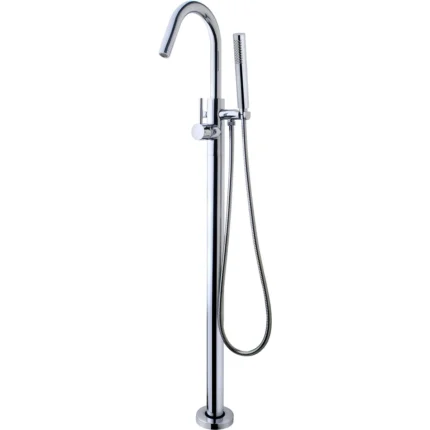 Wiesbaden Caral Vrijstaande Badmengkraan - 124cm - Messing - Chroom