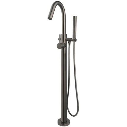 Wiesbaden Caral Vrijstaande Badmengkraan - 124cm - Messing - Gunmetal