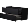 Wiesbaden Marmaris Wastafelonderkast - 120x45cm - 2 lades - 2 uitsparingen - MDF - Softclose - Mat Zwart