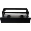 Wiesbaden Marmaris Wastafelonderkast - 120x45cm - 2 lades - 2 uitsparingen - MDF - Softclose - Mat Zwart