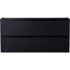Wiesbaden Marmaris Wastafelonderkast - 120x45cm - 2 lades - 2 uitsparingen - MDF - Softclose - Mat Zwart