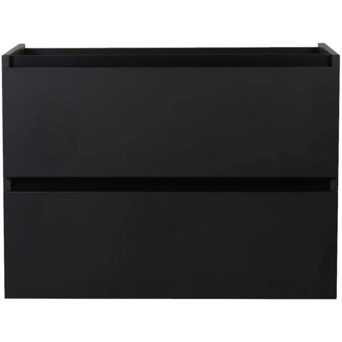 Wiesbaden Marmaris Wastafelonderkast - 60x45cm - 2 lades - MDF - Softclose - Mat Zwart