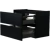 Wiesbaden Marmaris Wastafelonderkast - 60x45cm - 2 lades - MDF - Softclose - Mat Zwart