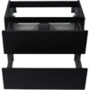 Wiesbaden Marmaris Wastafelonderkast - 60x45cm - 2 lades - MDF - Softclose - Mat Zwart