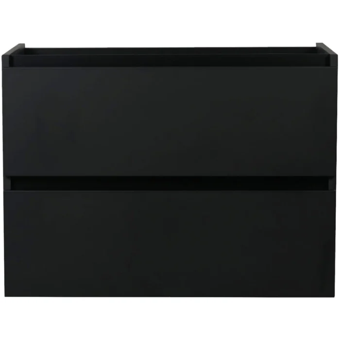 Wiesbaden Marmaris Wastafelonderkast - 80x45cm - 2 lades - MDF - Softclose - Mat Zwart