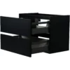 Wiesbaden Marmaris Wastafelonderkast - 80x45cm - 2 lades - MDF - Softclose - Mat Zwart