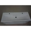 Wiesbaden Shall Wastafelonderkast - 100x36cm - 2 lades - Softclose - MDF - Glans Wit